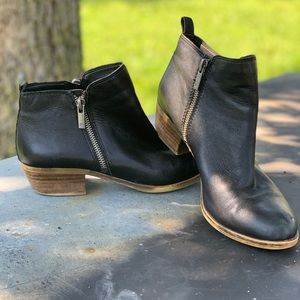 Black leather Lucky Brand Booties Size 8